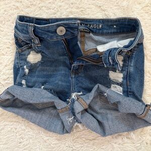 American Eagle Outfitters Blue Distressed Jeans Classic Style